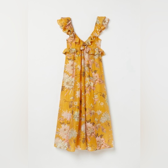 H&M Ruffle Floral Dress NWOT - Picture 2 of 5